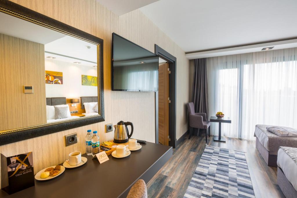 junior suite with sofa bed and sea view