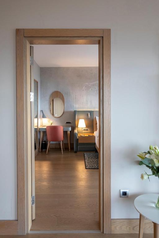 luxury suite with spa bath and panoramic sea view