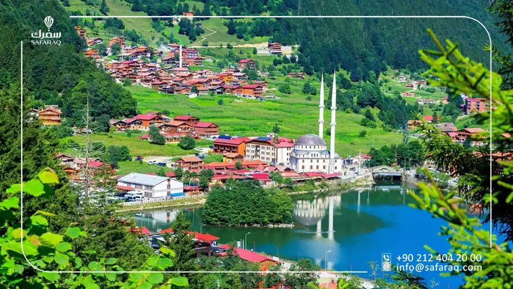 Uzungul lake in trabzon in Turkiye