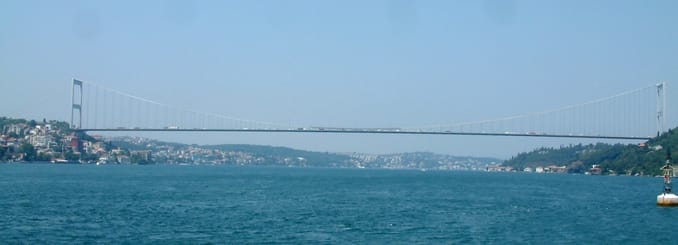 Sultan Mehmet Fatih Bridge in Istanbul