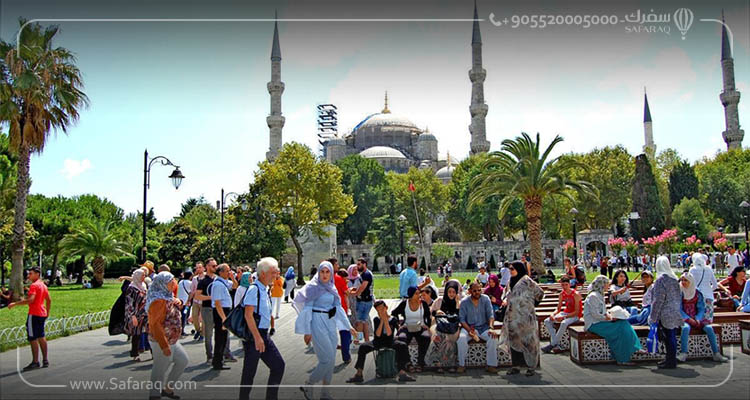 السياح في اسطنبول